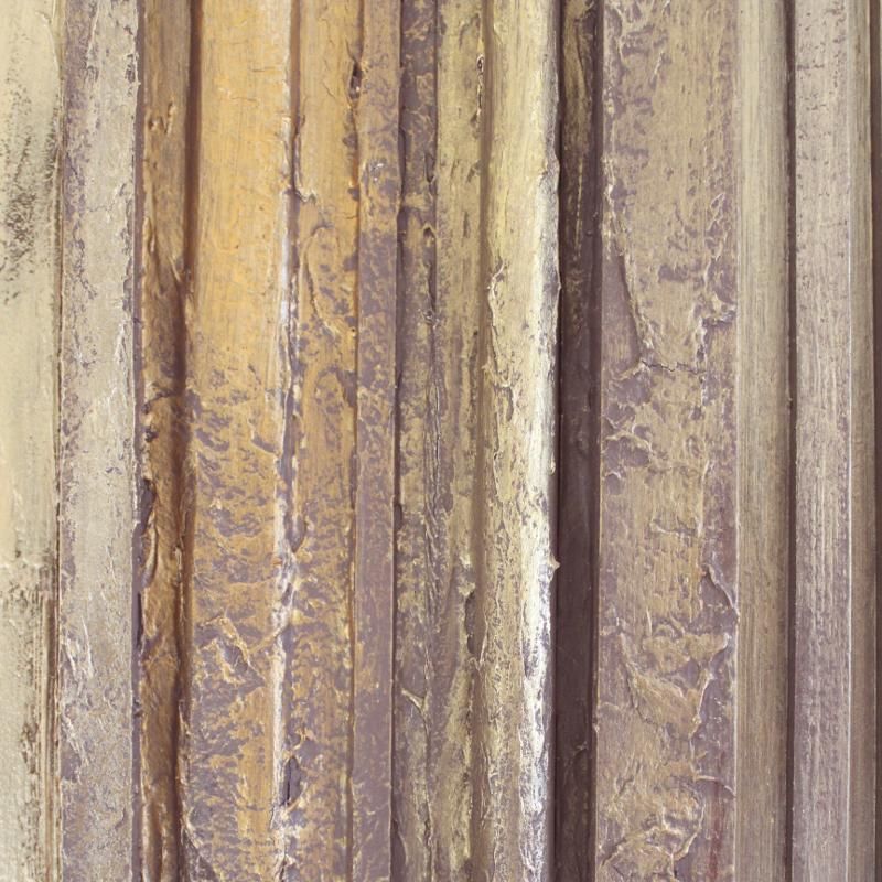 Décoplumes : tableau abstrait bois L55 x H160 cm