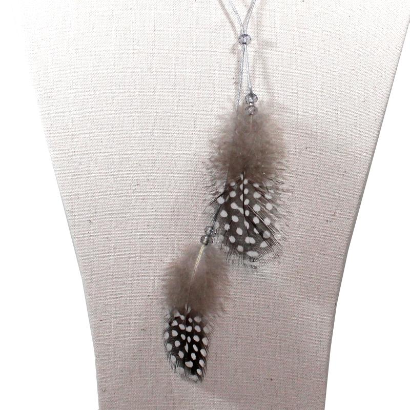 Décoplumes : collier "Duo de Plumes" tout en légèreté