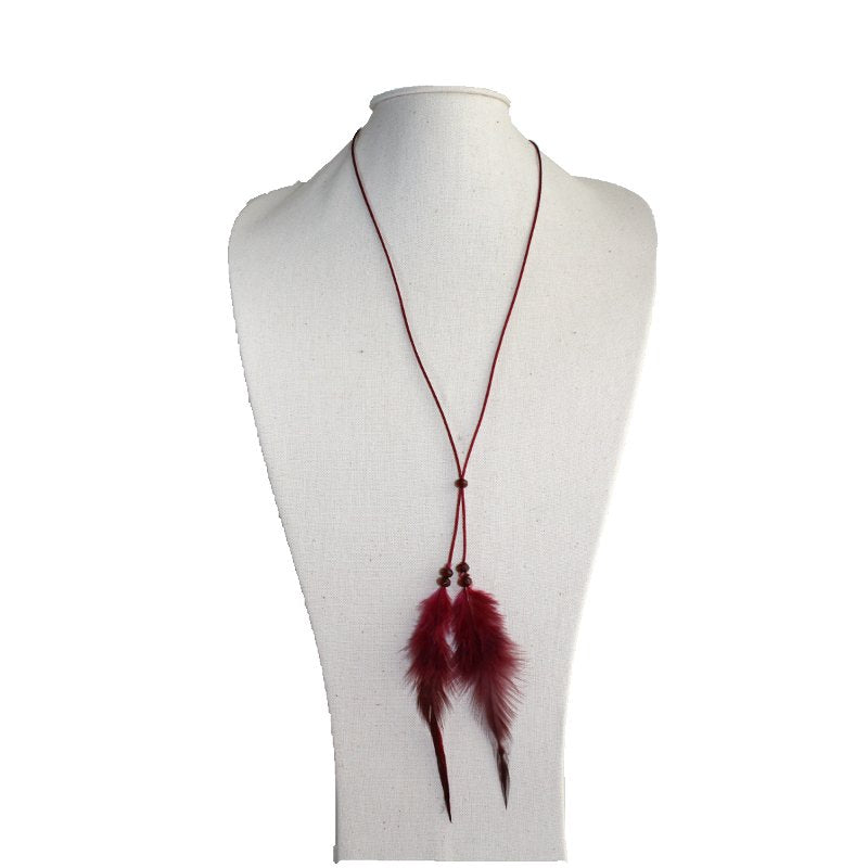 Décoplumes : collier "Duo de Plumes" tout en légèreté