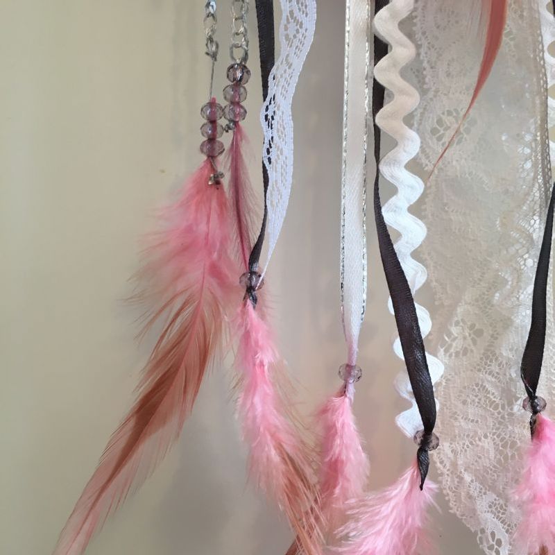 Deco plumes : Attrape-reves "Zoé" 1998 dreamcatcher