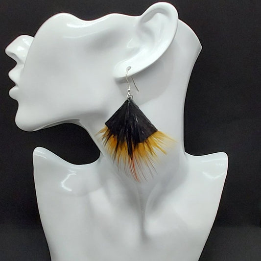 decoplumes-boucles-Andrea-cuir-et-plumes-noires-et-orange