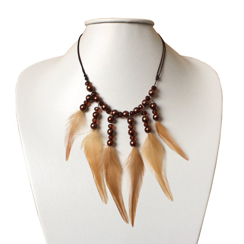 decoplumes : collier plumes cléopatre