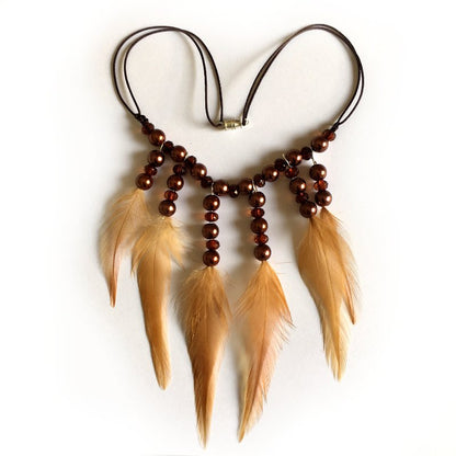 decoplumes : collier plumes cléopatre