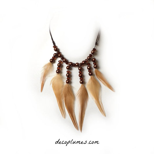 decoplumes : collier plumes cléopatre