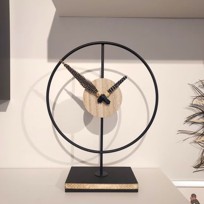 Horloge Design "Les Plumes du Temps"