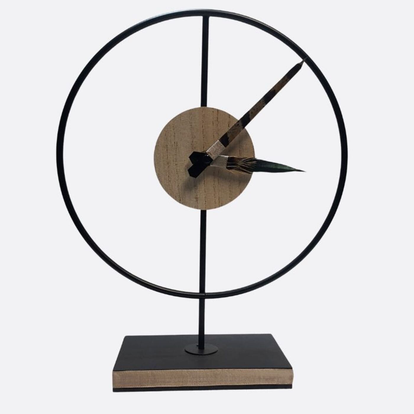 Horloge Design "Les Plumes du Temps"